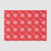 Sneeuwvlokpatroon, Witte sneeuwvlokken, Sneeuw, Ro Tissuepapier (Voorkant)