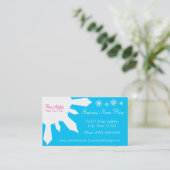 Sneeuwvlokpatter Visitekaartjes Sneeuwvlokpatroon (Staand voorkant)