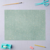  sneeuwvlokpokstippen blauwgroen rustige winter tissuepapier (Craft)