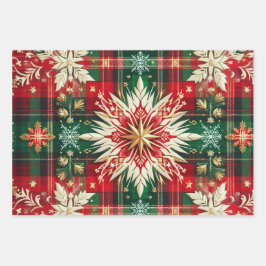 Sneeuwvlokpracht Inpakpapier Vel