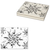 Sneeuwvlokrubberstempel Rubberstempel (Gestempeld)
