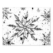 Sneeuwvlokrubberstempel Rubberstempel (Afrduk)