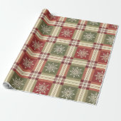 Sneeuwvlokruit Cadeaupapier (Uitgerold)