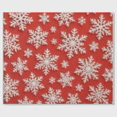 Sneeuwvlokschat Cadeaupapier (Vlak)