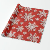 Sneeuwvlokschat Cadeaupapier (Uitgerold)