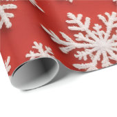 Sneeuwvlokschat Cadeaupapier (Rol Hoek)