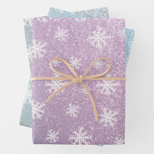 Sneeuwvlokset van 3 inpakpapier vel (In situ)