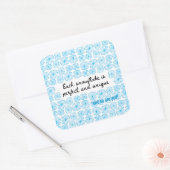 Sneeuwvloksticker Vierkante Sticker (Envelop)