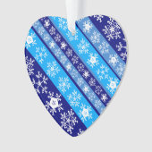 Sneeuwvlokstrepen Ornament (voorkant)