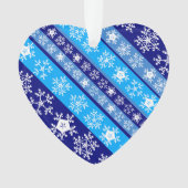 Sneeuwvlokstrepen Ornament (voorkant)