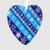 Sneeuwvlokstrepen Ornament (voorkant)