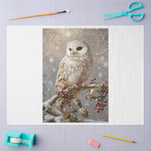 sneeuwvlokuil tissuepapier (Craft)