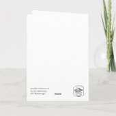 Sneeuwvlokvangers op ijs bedankkaart (Achterkant)