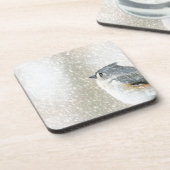 Sneeuwvogel Bier Onderzetter (Linkerzijde)