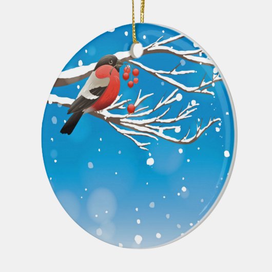 Sneeuwvogel Keramisch Ornament (Links)