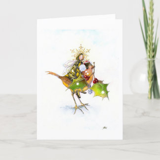 sneeuwvogel Kerst/vakantie kaart