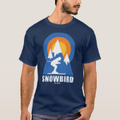 Sneeuwvogel Ski Sunset Retro T-shirt (Voorkant)
