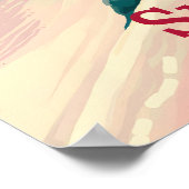Sneeuwvogel Snowboarden Reisposter Poster (Hoek)