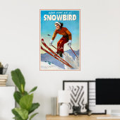 Sneeuwvogel Utah Marilyn Monroe Reisposter Wasatch Poster (Thuiskantoor)