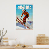 Sneeuwvogel Utah Marilyn Monroe Reisposter Wasatch Poster (Keuken)
