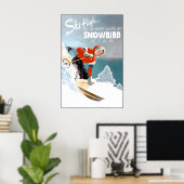Sneeuwvogel Utah Reisposter Wasatch Salt Lake Snee Poster (Thuiskantoor)