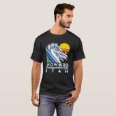 Sneeuwvogel Utah Retro Ski T-shirt (Voorkant volledig)