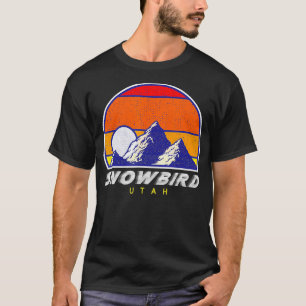 Sneeuwvogel Utah USA Skigebied 1980s Retro Gift T-shirt
