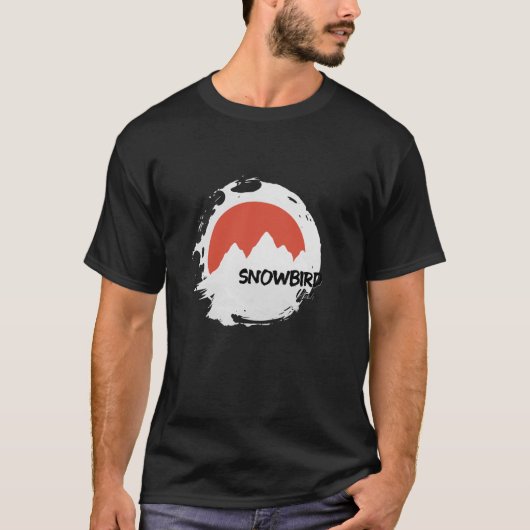 Sneeuwvogelbergen Utah Wandelen buitenshuis Retro  T-shirt (Voorkant)