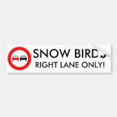 Sneeuwvogels Bumpersticker (Voorkant)