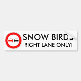 Sneeuwvogels Bumpersticker