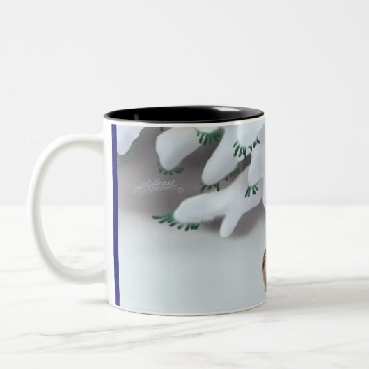 SNEEUWVOGELS DOOR SHARON SHARPE TWEEKLEURIGE KOFFIEMOK (Links)