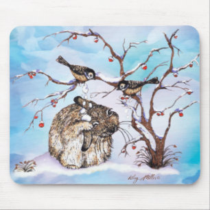 Sneeuwvogels en Muismat van Bunny