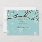 Sneeuwvogels en Snowflakes Robin Blue RSVP (Voorkant)