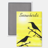 Sneeuwvogels Magneet (Voorkant / Achterkant)