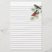 Sneeuwvogels op blauw gelaagd papier (Voorkant)