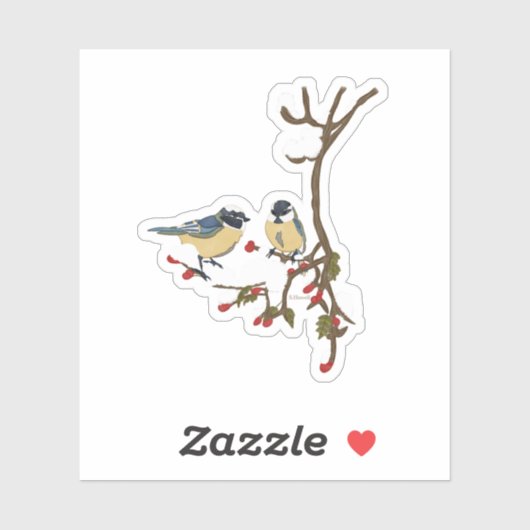 Sneeuwvogels Sticker (Vel)