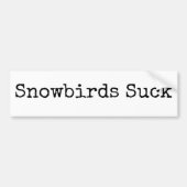 Sneeuwvogels zuigen bumpersticker (Voorkant)