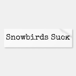 Sneeuwvogels zuigen bumpersticker