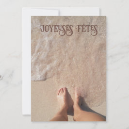 Sneeuwvogelvakantie in Quebec Feestdagenkaart