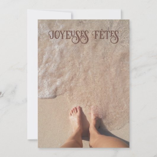 Sneeuwvogelvakantie in Quebec Feestdagenkaart (Voorkant)