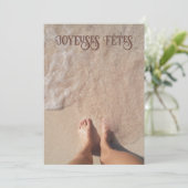 Sneeuwvogelvakantie in Quebec Feestdagenkaart (Staand voorkant)