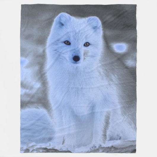 SNEEUWVOS FLEECE DEKEN (Voorkant)