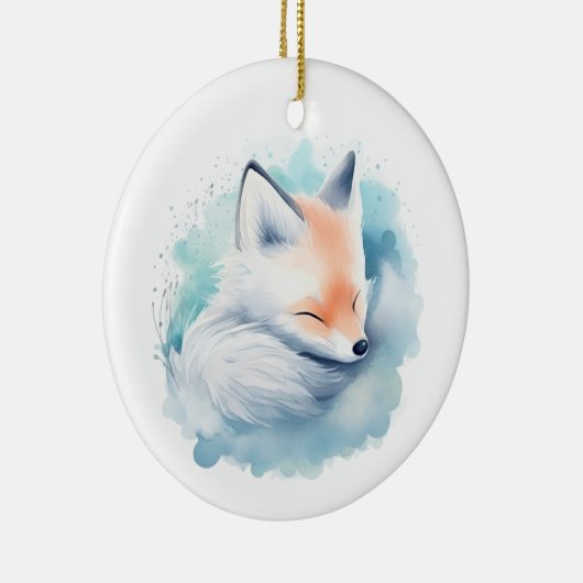 Sneeuwvos Keramisch Ornament (Rechts)