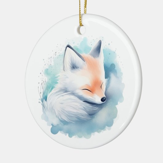 Sneeuwvos Keramisch Ornament (Links)