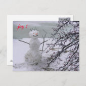 sneeuwvreugde briefkaart (Voorkant / Achterkant)