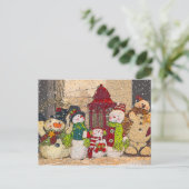 SNEEUWVRIENDEN BRIEFKAART (Staand voorkant)