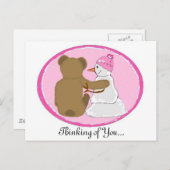 Sneeuwvrienden die je denken briefkaart (Voorkant / Achterkant)