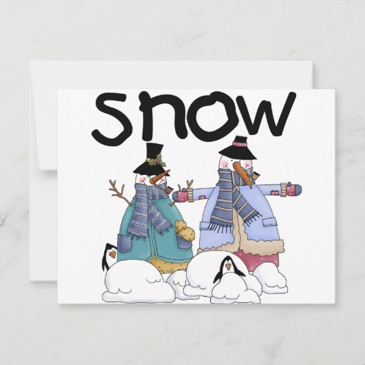 Sneeuwvrienden Tshirts en cadeaus (Voorkant)