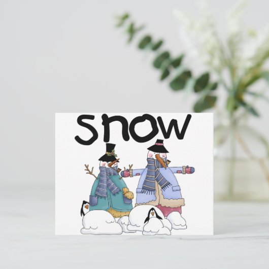 Sneeuwvrienden Tshirts en cadeaus (Staand voorkant)
