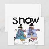 Sneeuwvrienden Tshirts en cadeaus (Voorkant / Achterkant)